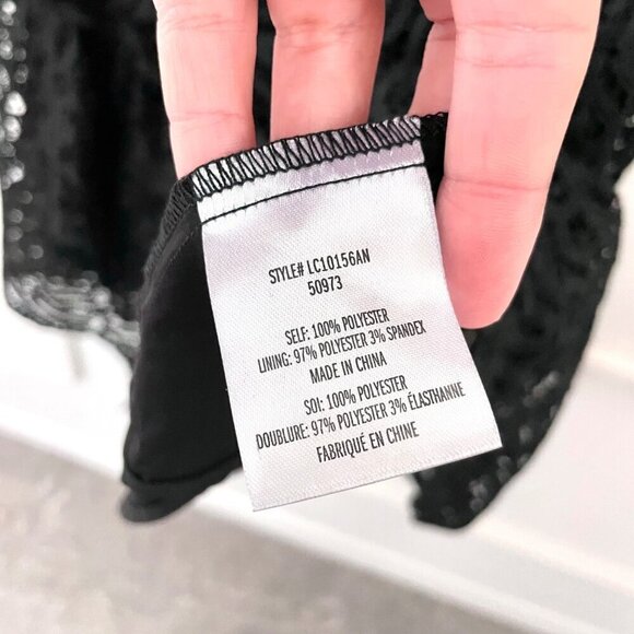 NWT Anthropologie Eva Franco Floral Lace Strapless Mini  Black Cocktail Dress 8 - Picture 6 of 8